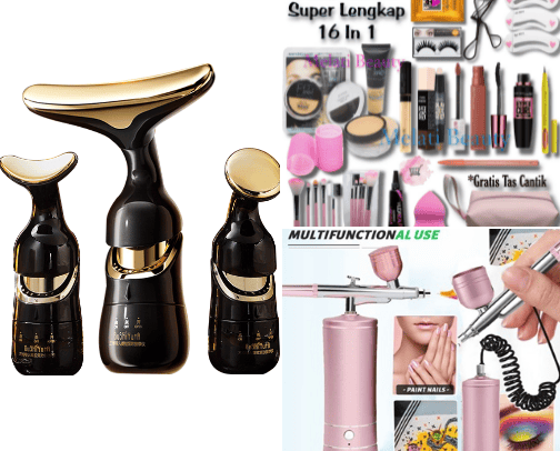 Alat kecantikan praktis cover photo collage