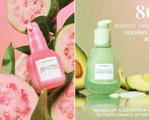 Glow recepie skincare ✨✨ cover photo collage