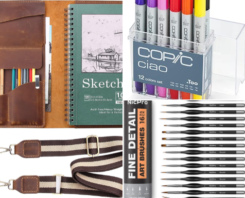Art Supplies for the Beginner Artist cover photo collage