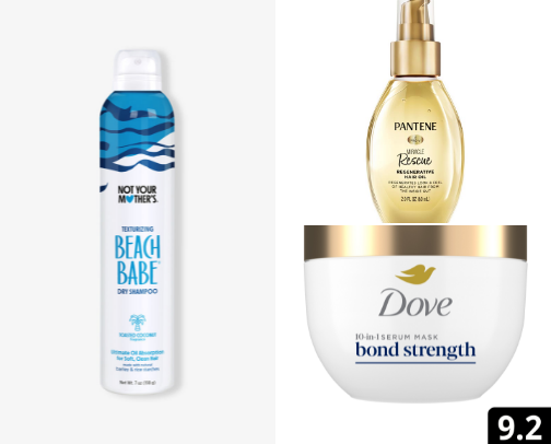 Hair products cover photo collage