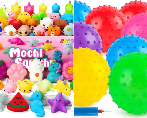 Sensory toys cover photo collage