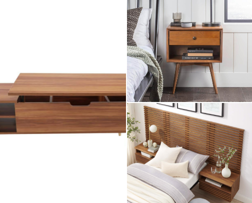 Mid century modern inspired furniture cover photo collage