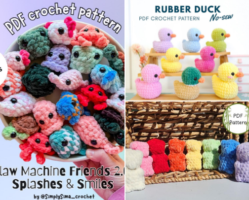 Etsy Crochet Gems cover photo collage