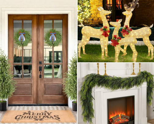 christmas decor cover photo collage