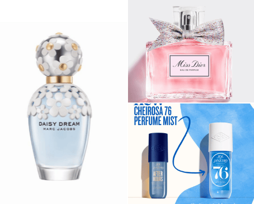 My favorite scents💫 cover photo collage