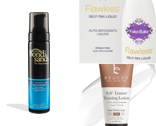 My Go-To Fake Tan recommendations cover photo collage