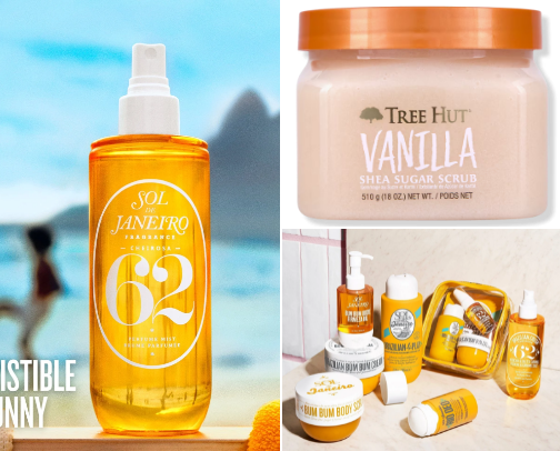 recommended body care & skincare cover photo collage