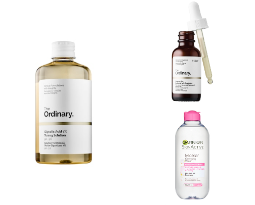 Skincare products🛁 cover photo collage