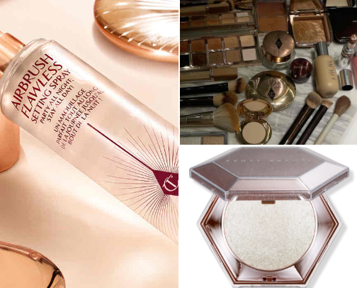 Makeup essentials🍒💋 cover photo collage