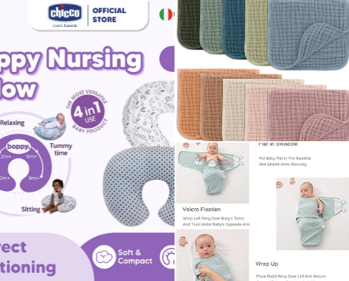 ✨ Must-Have Essentials for Every New Mom ✨ cover photo collage