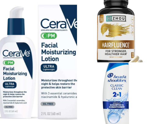 Skincare and Haircare for Men/Humans cover photo collage