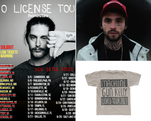 Artist Tours cover photo collage