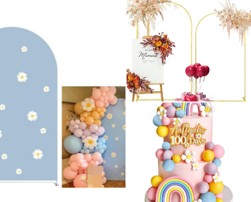 bluey birthday party!! cover photo collage