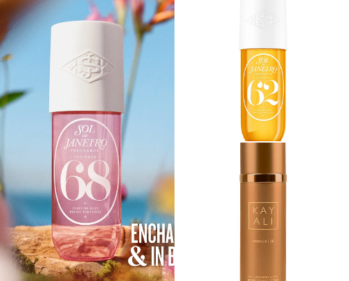 fav body mists💐 cover photo collage