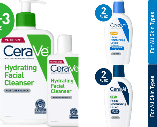 Affordable Products for a simple skin care routine cover photo collage