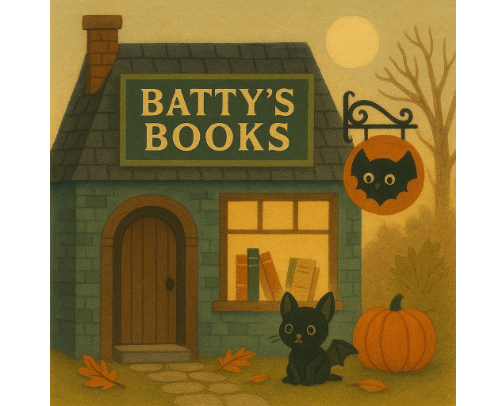 Witch City: Batty's Books cover photo collage