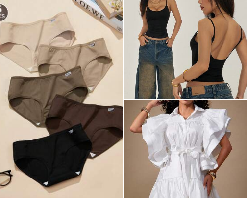 Shein products cover photo collage