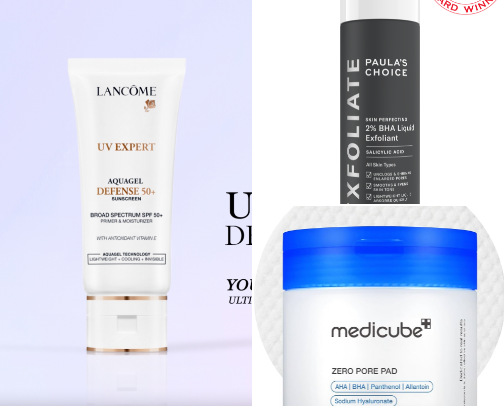 Skin Care Essentials for Combo Skin cover photo collage