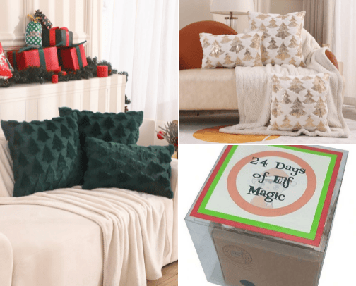 Winter decor❄️🎄☃️ cover photo collage