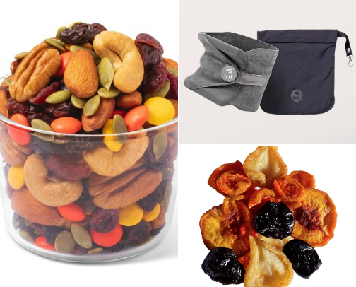 Travel Snacks, Drinks & Small Comforts for Long Days cover photo collage