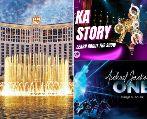 Some of my favorite circus de Soleil shows in Vegas cover photo collage