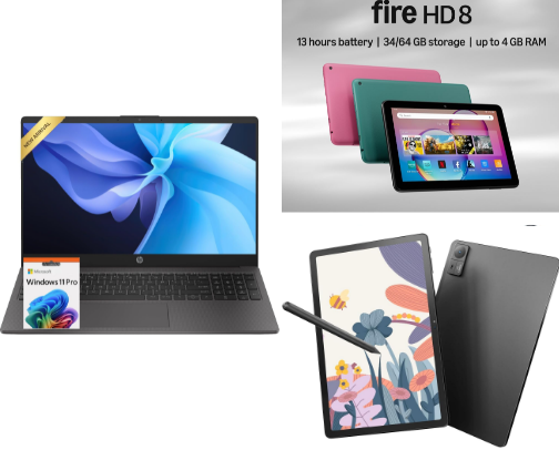 Laptops and Tablets cover photo collage