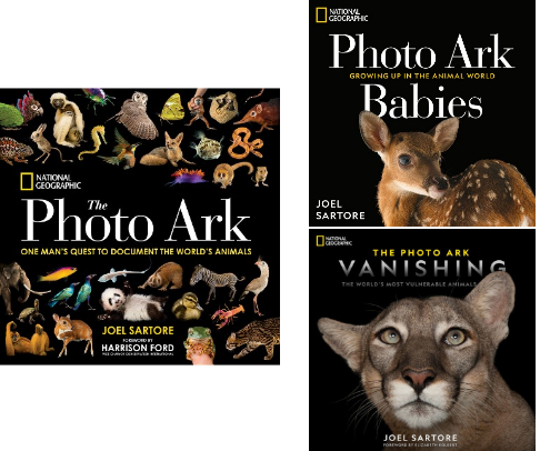 Photo Ark: Beautiful, Wild & Weird Animals cover photo collage