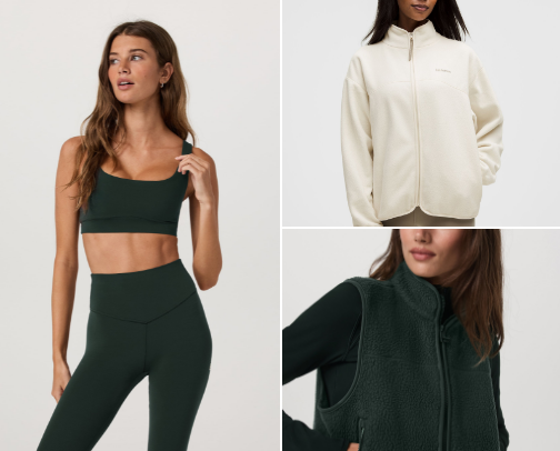 Winter Active Wear | Clean Girl Aesthetic cover photo collage