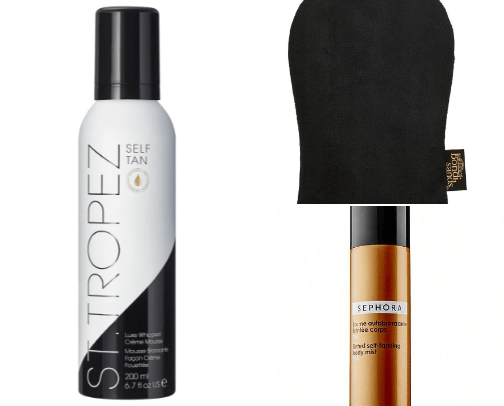 Self-Tanning cover photo collage