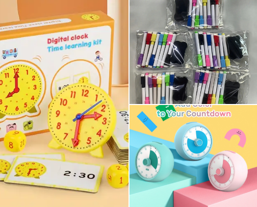 Temu homeschool must haves cover photo collage
