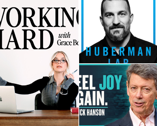 Podcast Episodes That Will Positively Impact Your Life cover photo collage