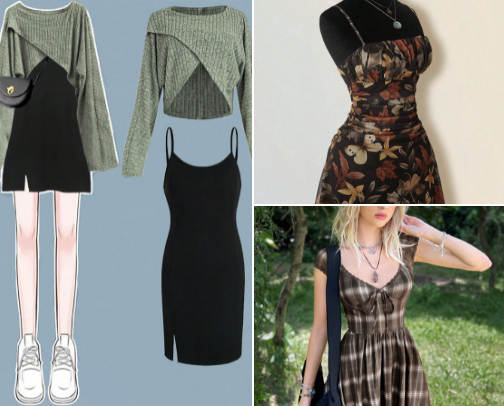 Soft grunge fits cover photo collage