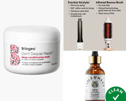 Favorite Hair Products cover photo collage