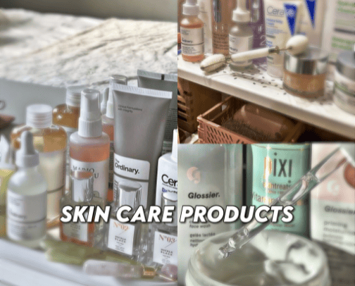 - skin care cover photo collage
