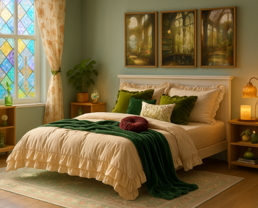 The Honeyed Grove Suite-“A sun-drenched refuge for hearts that bloom slowly.” cover photo collage