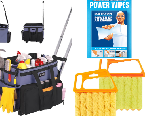 The best cleaning supplies cover photo collage