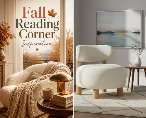 Fall Reading Nook Essentials That Make Staying Home Feel Luxurious cover photo collage
