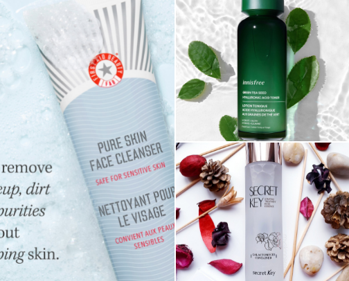 My Morning & Night Skincare Routine for Glowing Skin ✨ cover photo collage