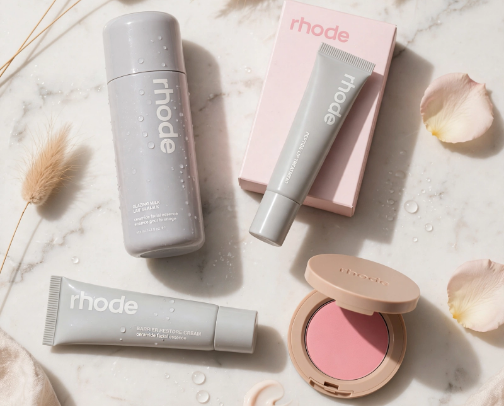 Rhode by Hailey Bieber - 16 Glazed Skin Essentials For Dry Sensitive Skin cover photo collage