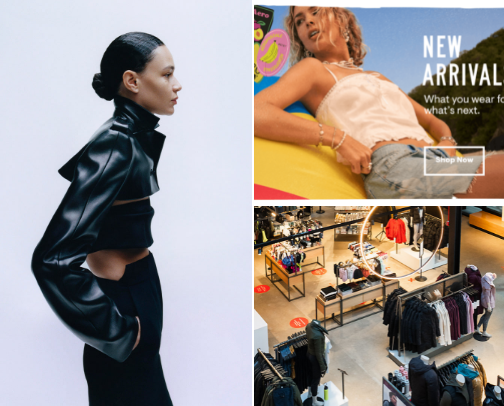 Fashionable wear cover photo collage