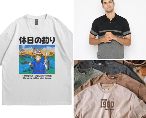 Comfortable T-Shirt for Everyday Activities cover photo collage