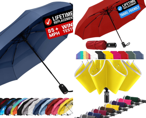 Compact Umbrellas That Fit in My Purse and Survived Actual Wind cover photo collage