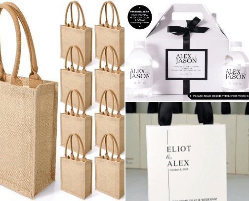 Ideas for Perfect Wedding Welcome Bags cover photo collage