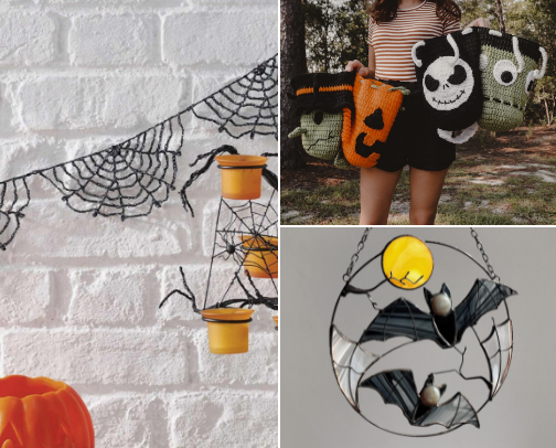 Halloween finds on Etsy cover photo collage