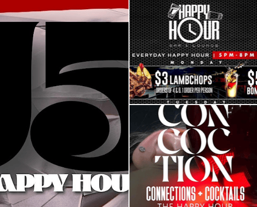 Atlanta's hottest happy hour cover photo collage