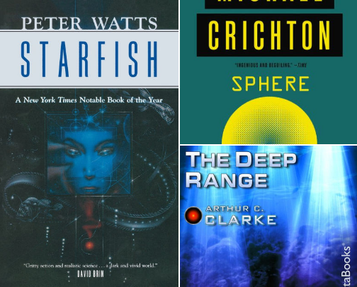Books with an Underwater Setting cover photo collage