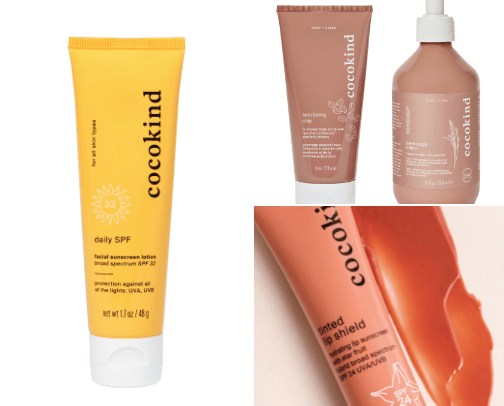 Cocokind skincare cover photo collage