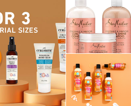 Hair products recommendations cover photo collage