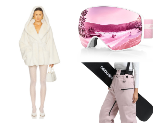 ski trip essentials for snow princesses cover photo collage