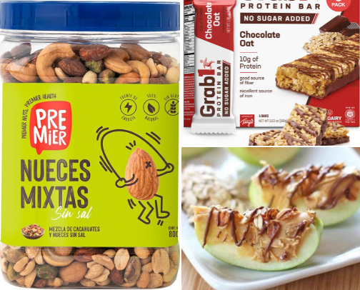Mejores snacks saludables para largas sesiones de juego cover photo collage